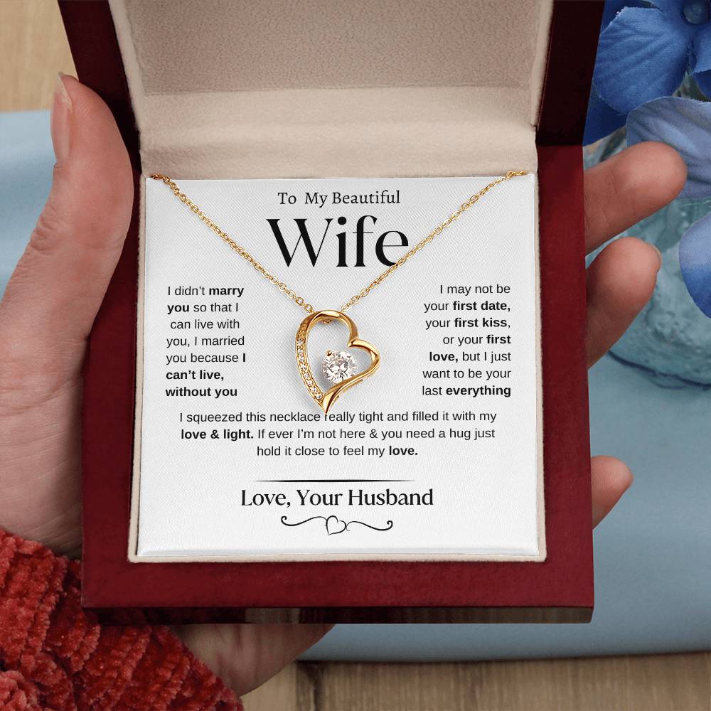 To my Beautiful Wife | From Husband | Forever Love Necklace