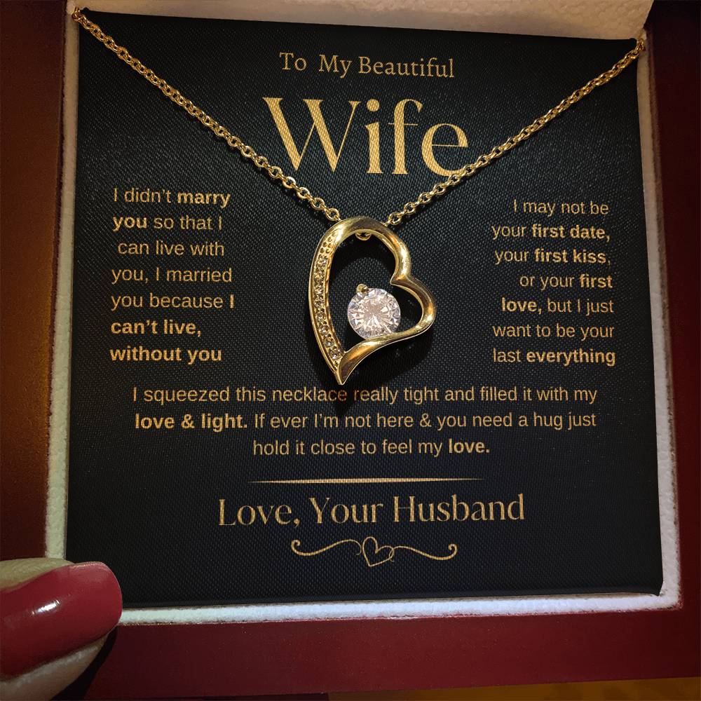 To my Beautiful Wife | From Husband | Forever Love Necklace