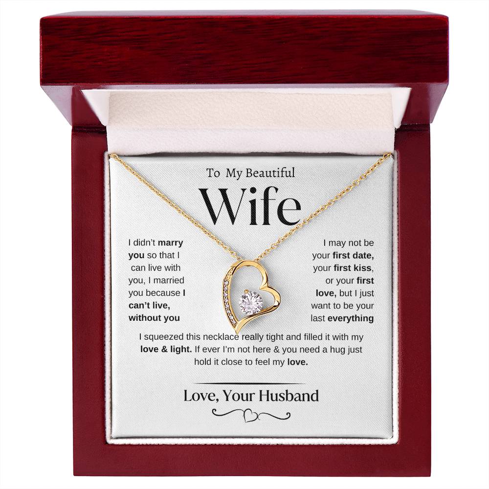 To my Beautiful Wife | From Husband | Forever Love Necklace