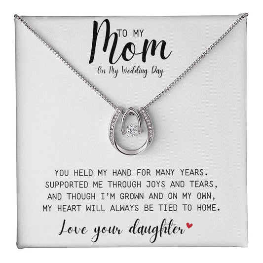 Lucky in Love Necklace | A Gift To My Mom On My Wedding Day | Love Your Daughter