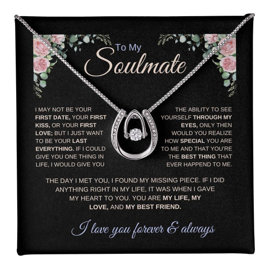 My Soulmate | Lucky in Love Necklace | For My Love | First Date, First Kiss, First Love |