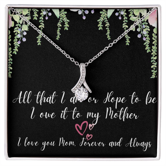 All That I Am |  Alluring Beauty Necklace | For Mom On My Wedding Day