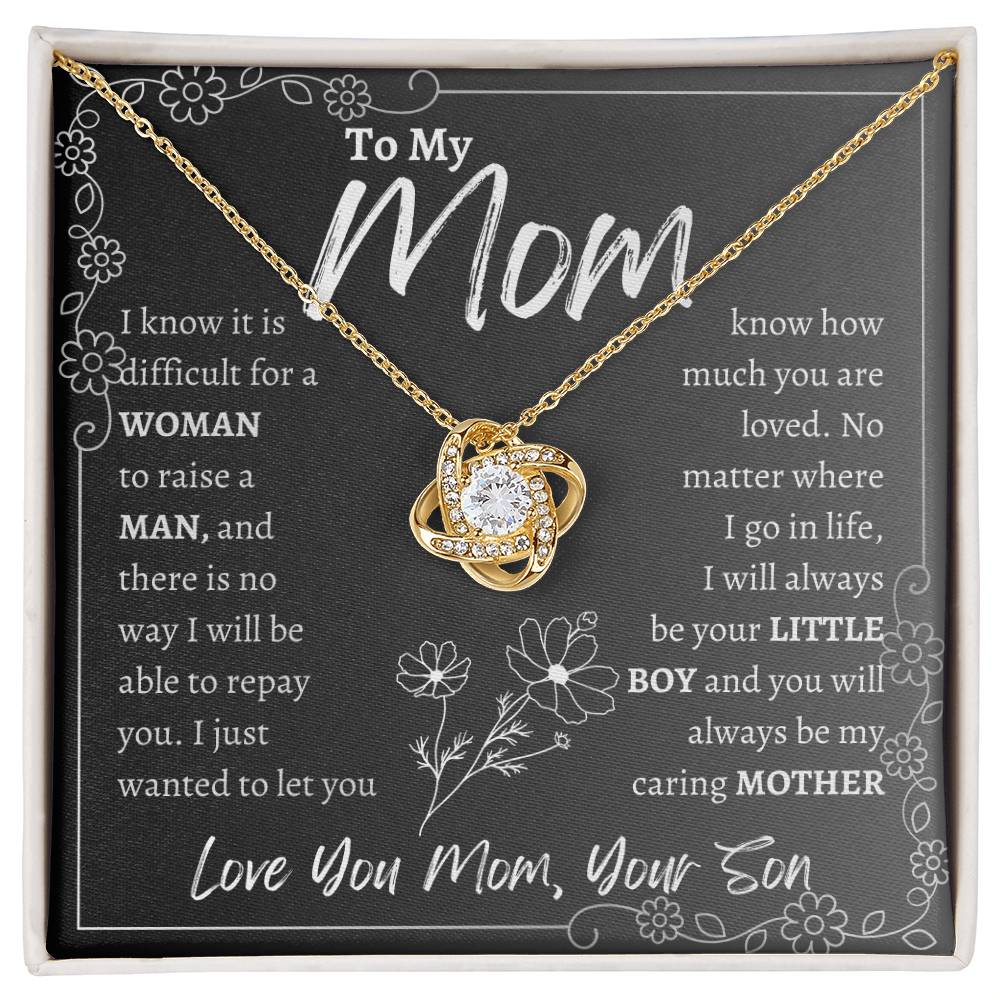 To My Mom | Love Knot Necklace | Mother's Day Gift