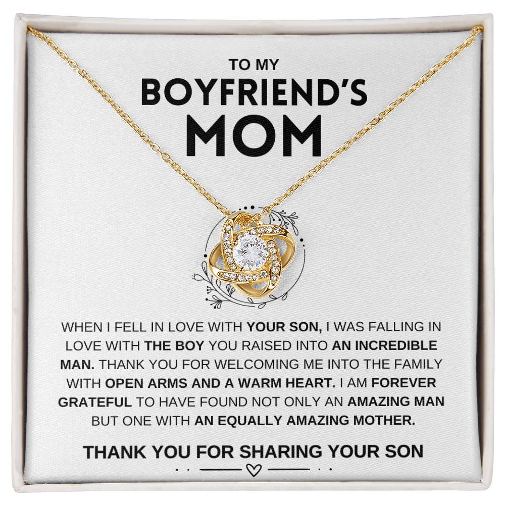 To My Boyfriend's Mom | Mother's Day Gift | Love Knot Necklace