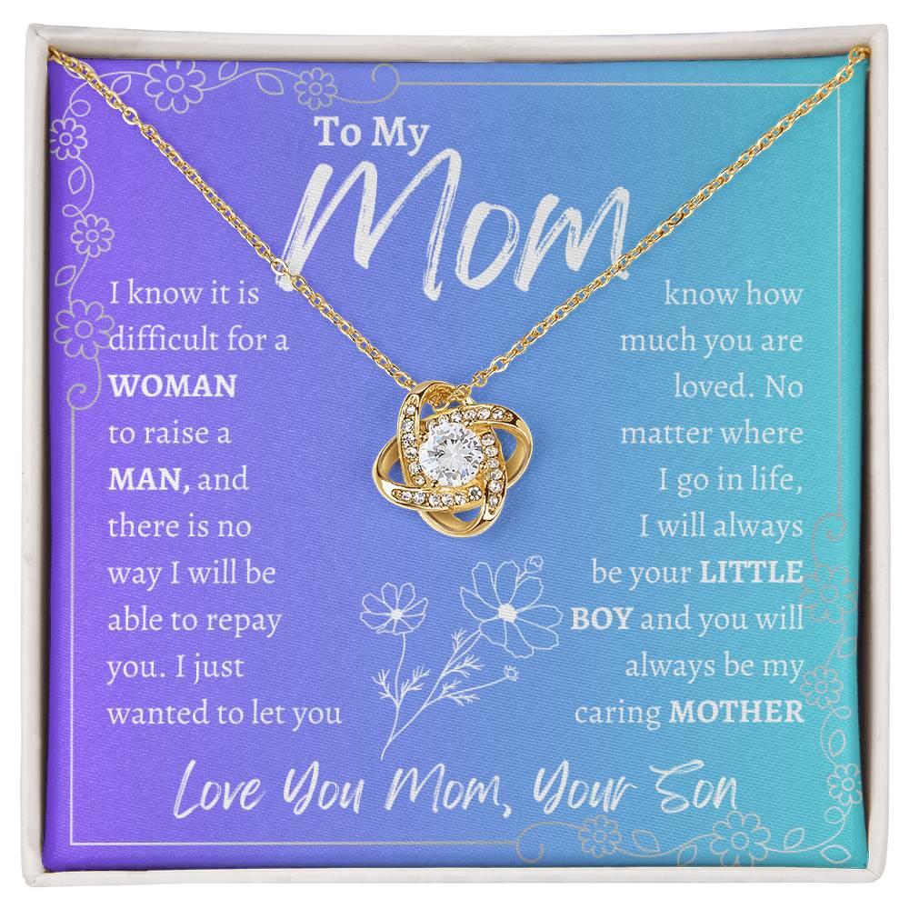 To My Mom | Love Knot Necklace | Mother's Day Gift