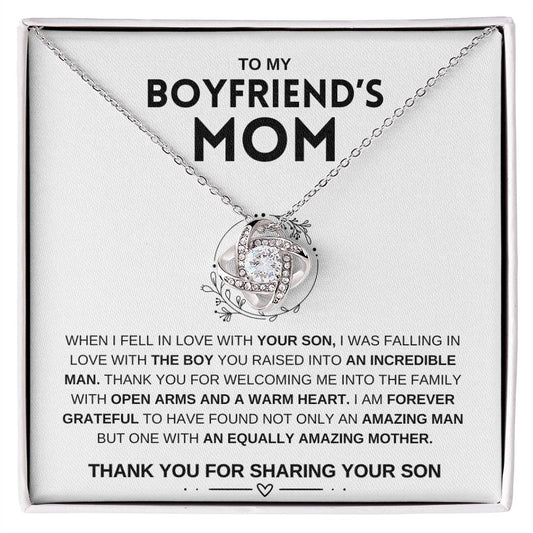 To My Boyfriend's Mom | Mother's Day Gift | Love Knot Necklace