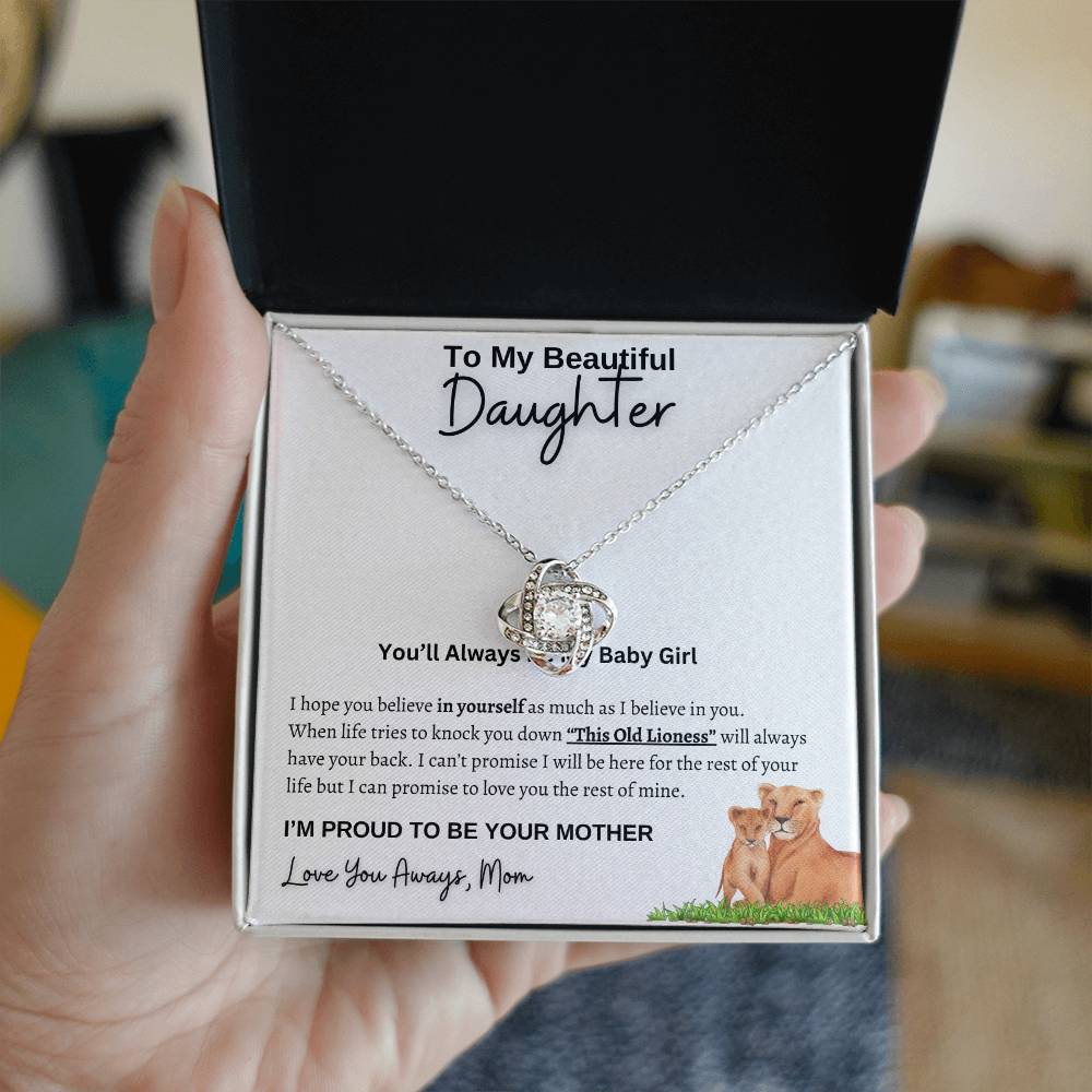 Lioness | To My Daughter | Love Knot Necklace