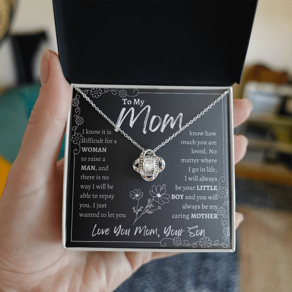 To My Mom | Love Knot Necklace | Mother's Day Gift