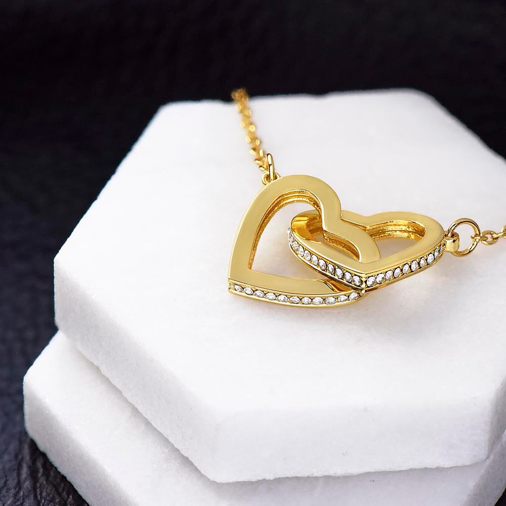 For My Love | Interlocking Heart Necklace | Soul Mate | First Date, First Kiss, First Love