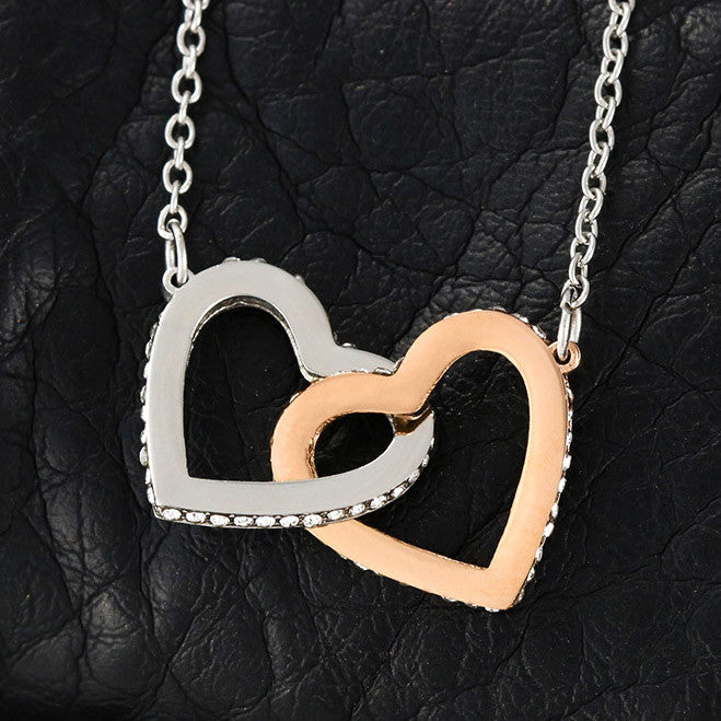 For My Love | Interlocking Heart Necklace | Soul Mate | First Date, First Kiss, First Love