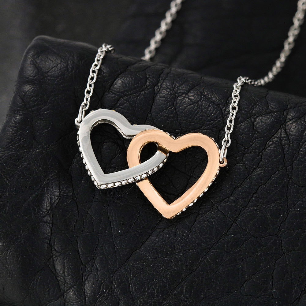 For My Love | Interlocking Heart Necklace | Soul Mate | First Date, First Kiss, First Love