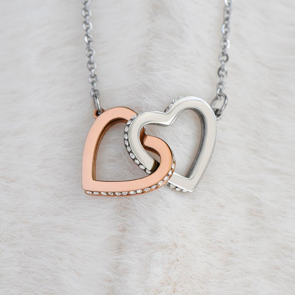 For My Love | Interlocking Hearts Necklace  | Soulmate | First Date, First Kiss, First Love