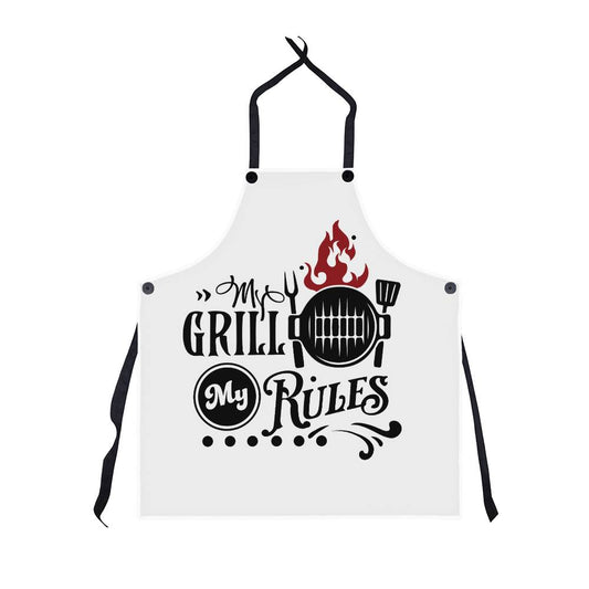 My Grill My Rules Grilling Apron  | Durable High Quality Material with Adjustable Straps