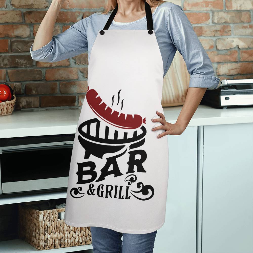 Bar and Grill Grilling Apron | Durable High Quality Material with Adjustable Straps