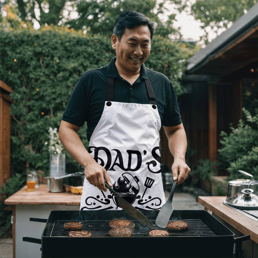 Dad's Bar & Grill Services | Grilling Apron | Durable High Quality Material with Adjustable Straps