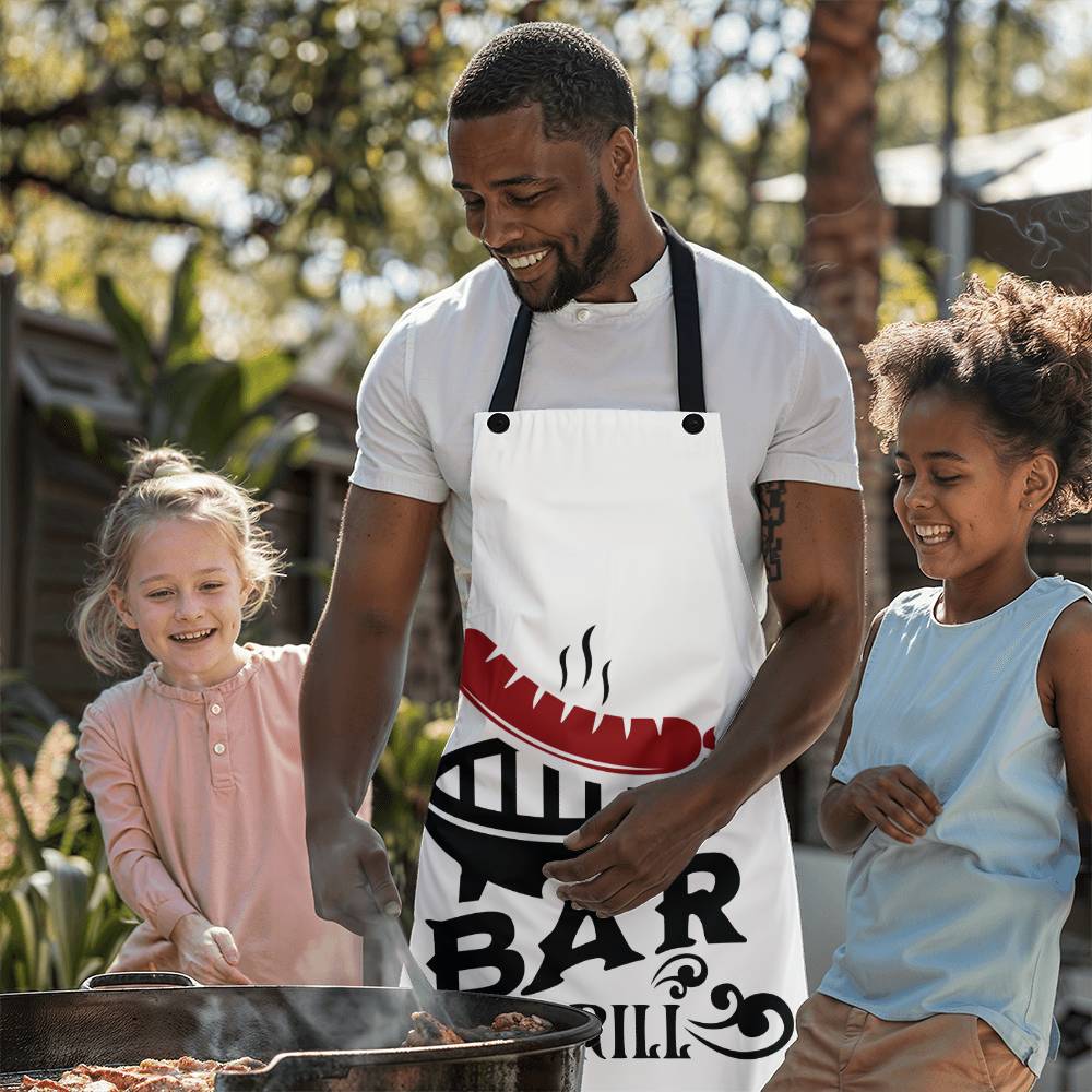 Bar and Grill Grilling Apron | Durable High Quality Material with Adjustable Straps