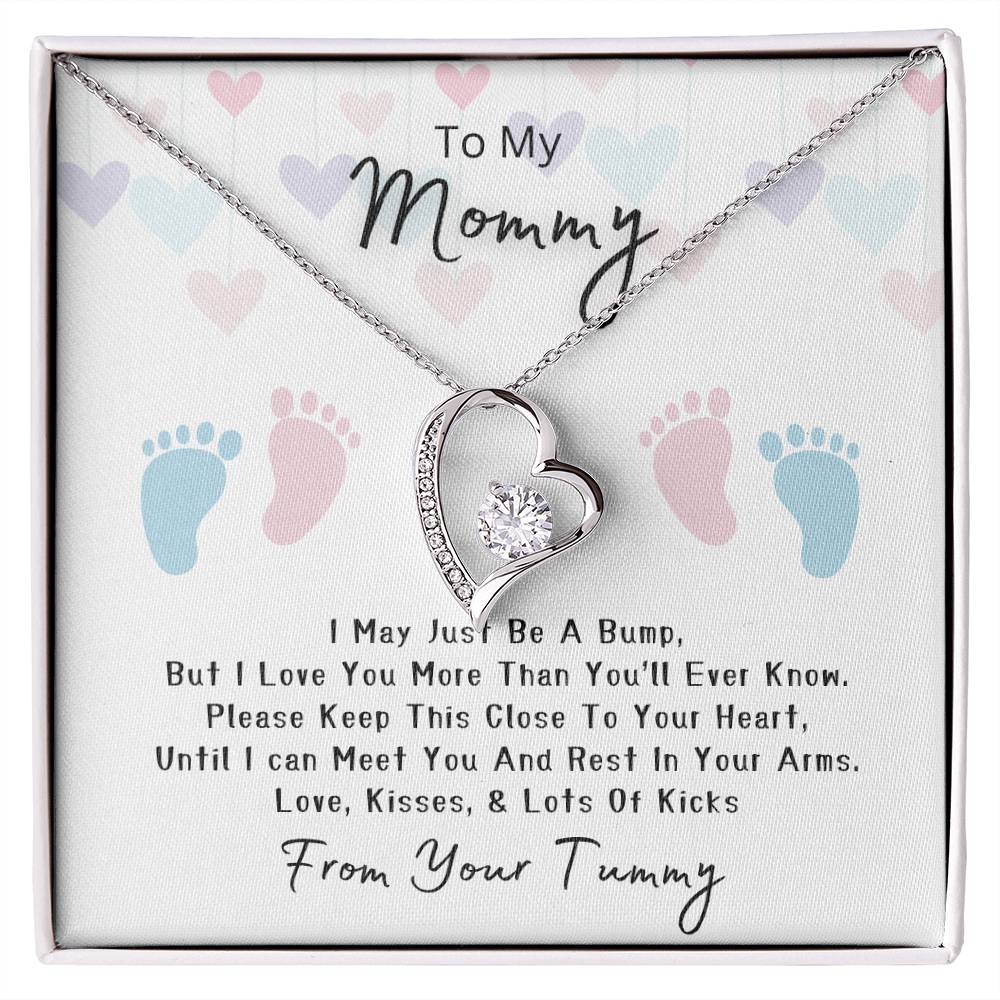 Mommy to Be | Baby feet | Forever Love Necklace | Mother's Day Gift