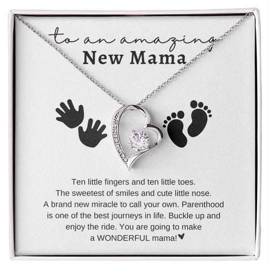 To an Amazing New Mama | Ten Fingers - Ten Toes | Forever Love Necklace | Mother's Day Gift