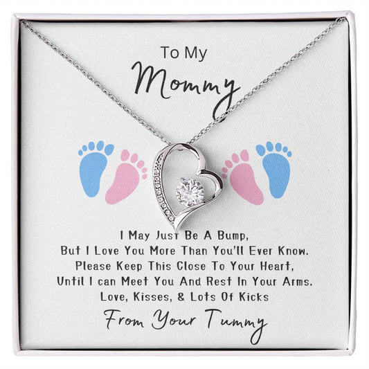 Mommy to Be | Baby feet | Forever Love Necklace | Mother's Day Gift