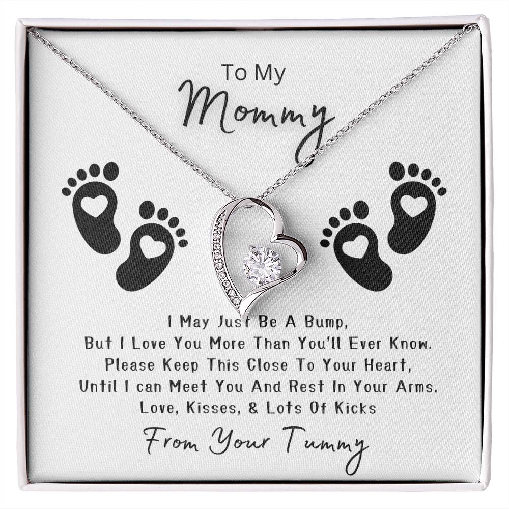 Mommy to Be | Baby feet | Forever Love Necklace | Mother's Day Gift