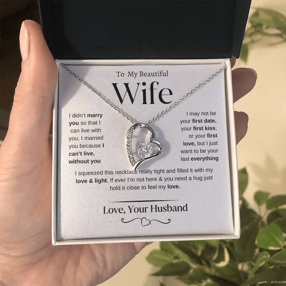 To my Beautiful Wife | From Husband | Forever Love Necklace