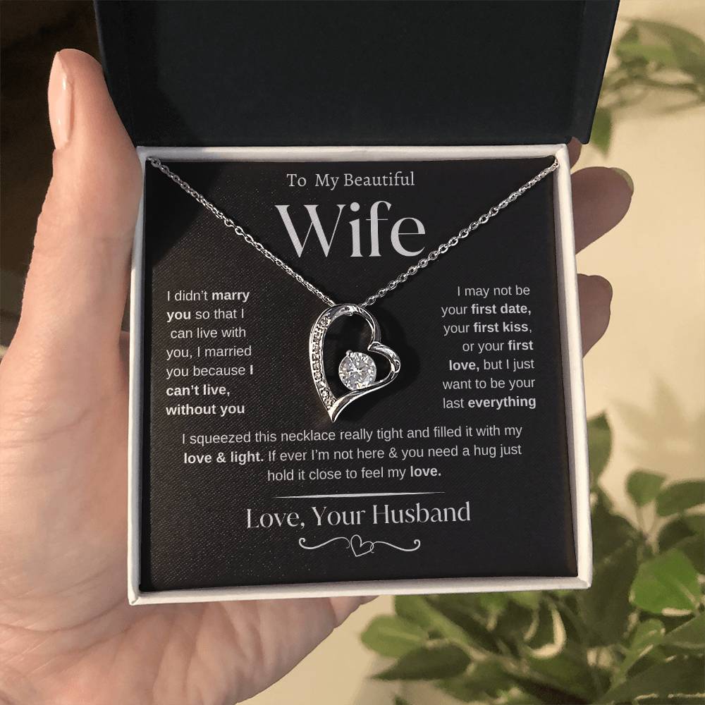 To my Beautiful Wife | From Husband | Forever Love Necklace