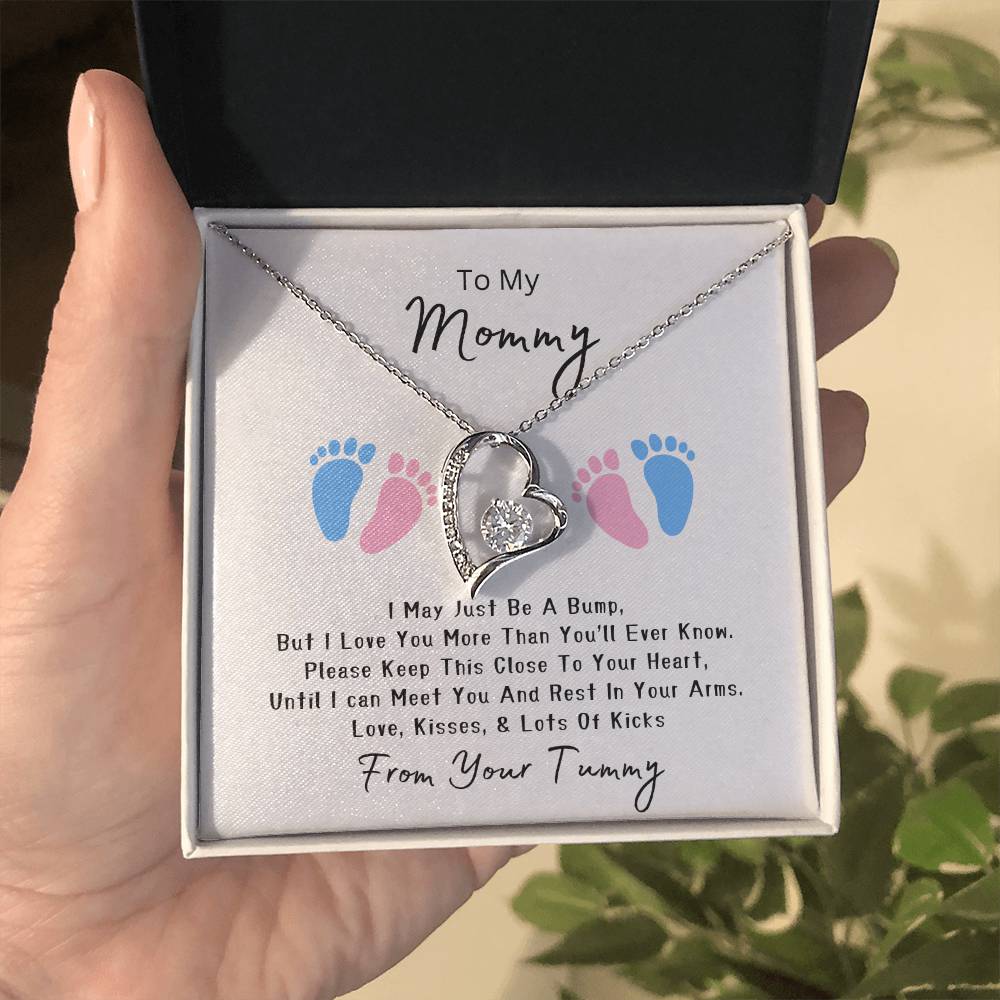 Mommy to Be | Baby feet | Forever Love Necklace | Mother's Day Gift