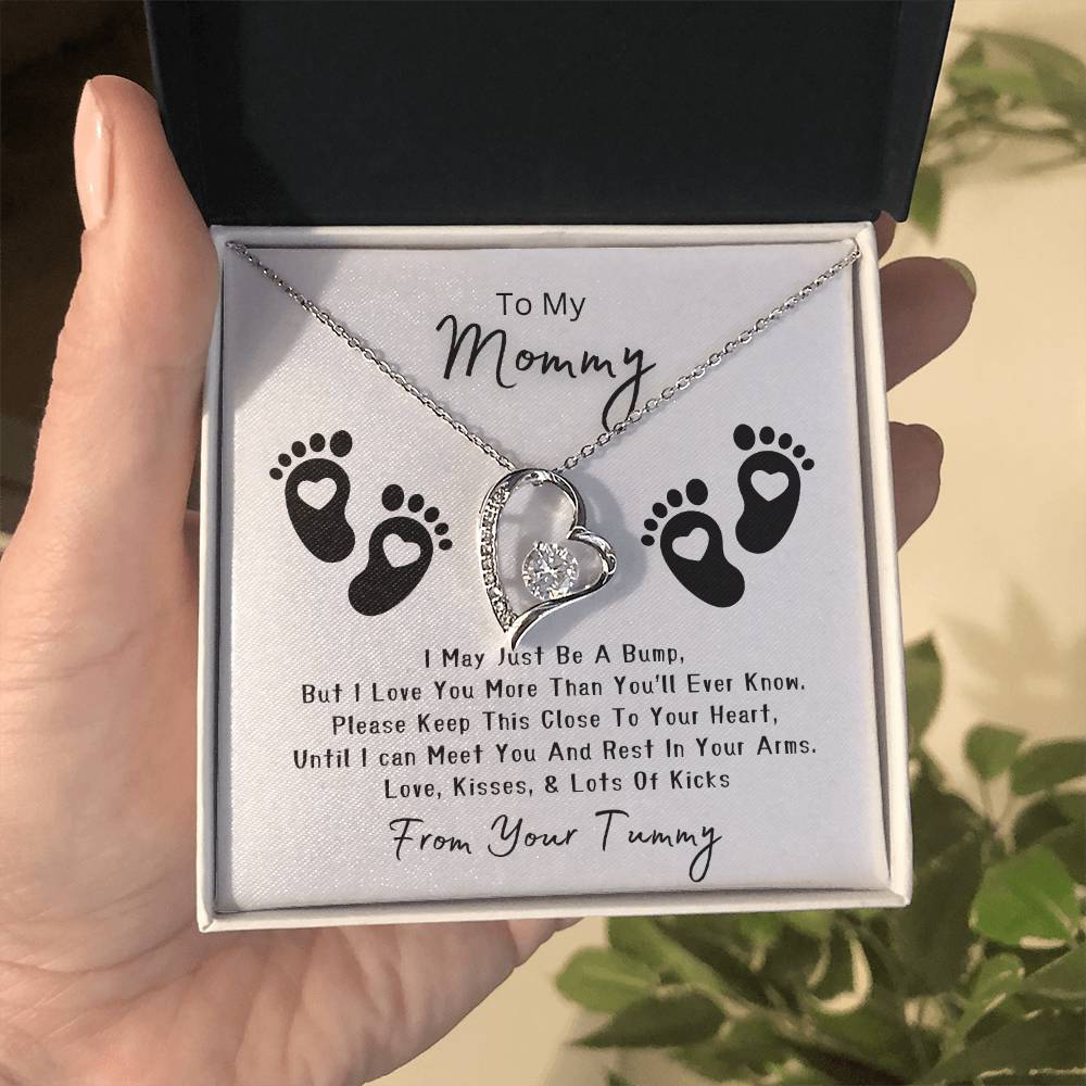 Mommy to Be | Baby feet | Forever Love Necklace | Mother's Day Gift