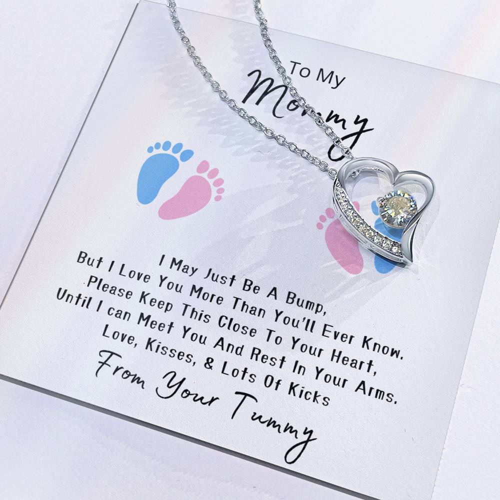 Mommy to Be | Baby feet | Forever Love Necklace | Mother's Day Gift