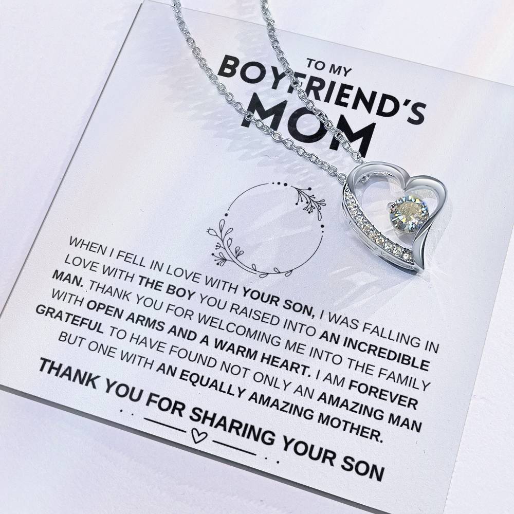 To My Boyfriend's Mom | Mother's Day Gift | Forever Love Necklace