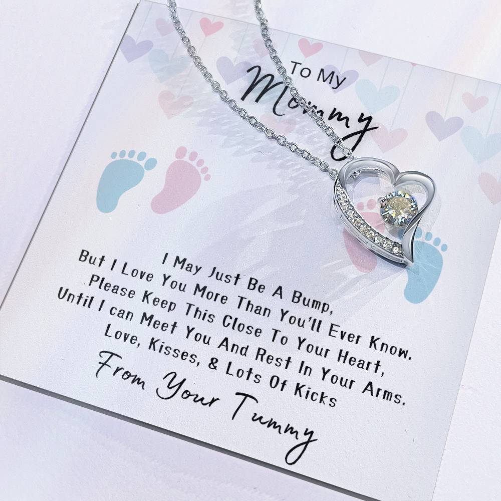 Mommy to Be | Baby feet | Forever Love Necklace | Mother's Day Gift