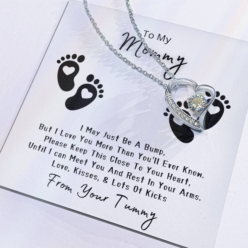 Mommy to Be | Baby feet | Forever Love Necklace | Mother's Day Gift