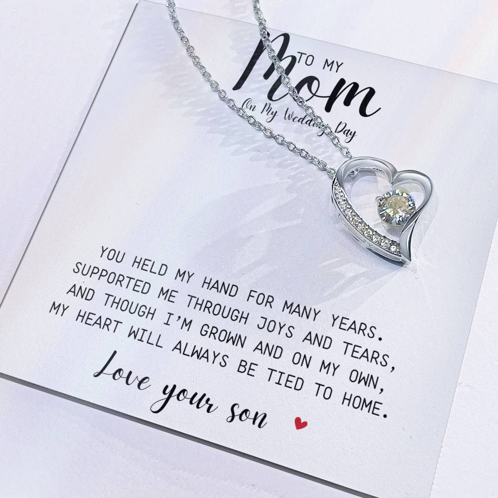 Forever Love Necklace | A Gift To My Mom On My Wedding Day | Love Your Son