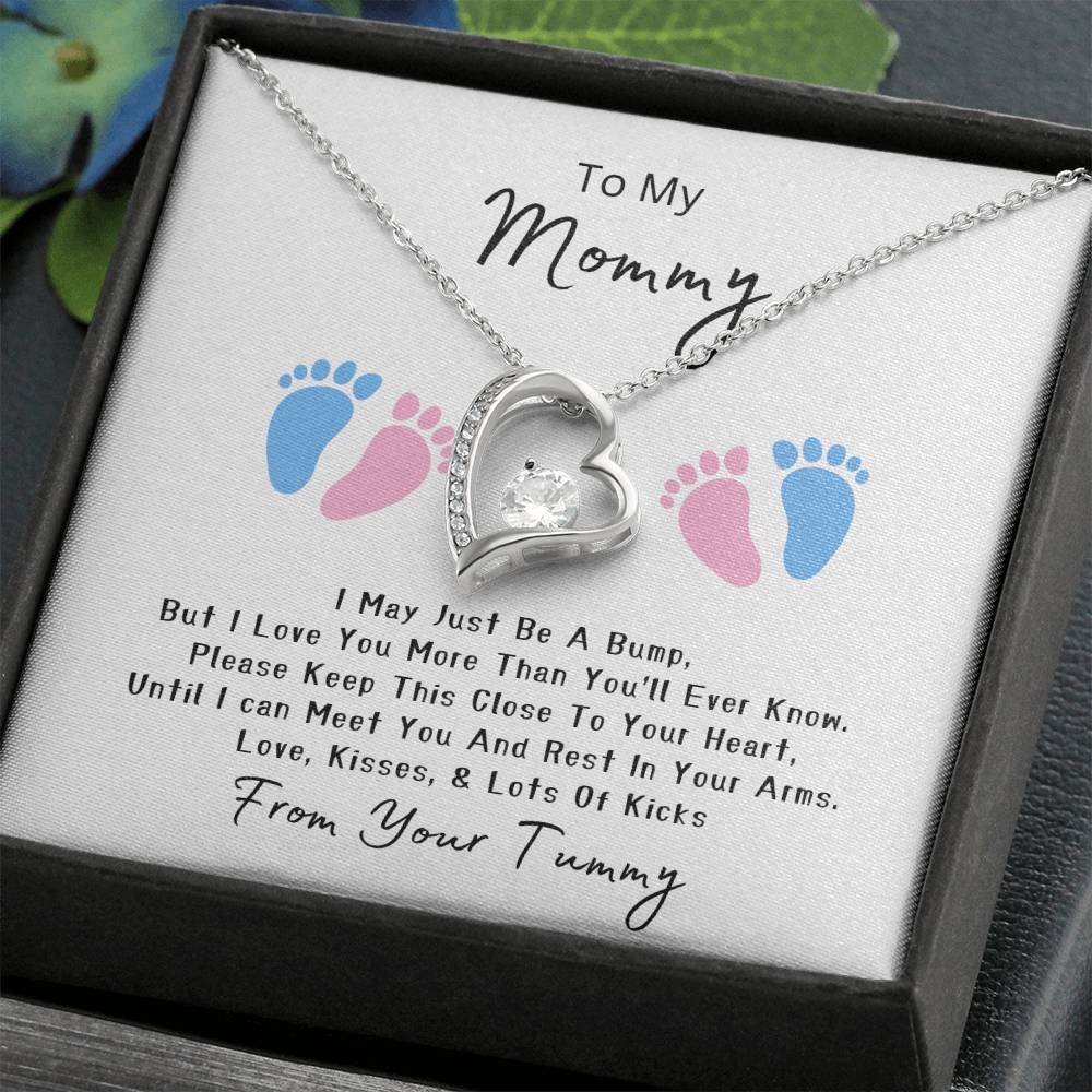 Mommy to Be | Baby feet | Forever Love Necklace | Mother's Day Gift