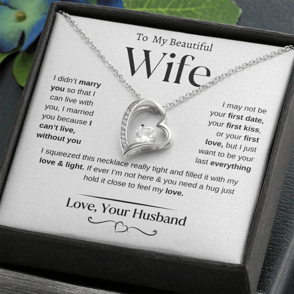 To my Beautiful Wife | From Husband | Forever Love Necklace