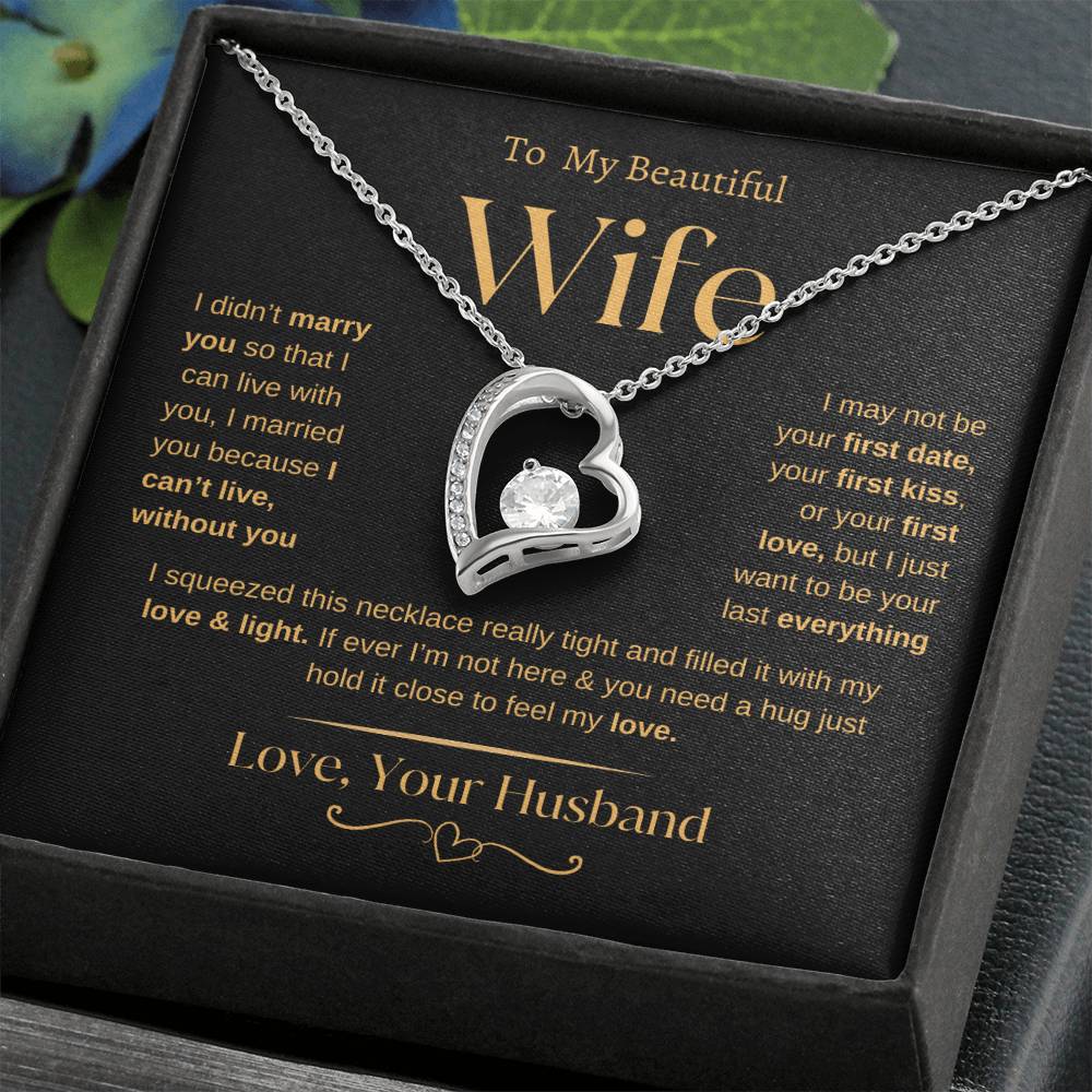 To my Beautiful Wife | From Husband | Forever Love Necklace