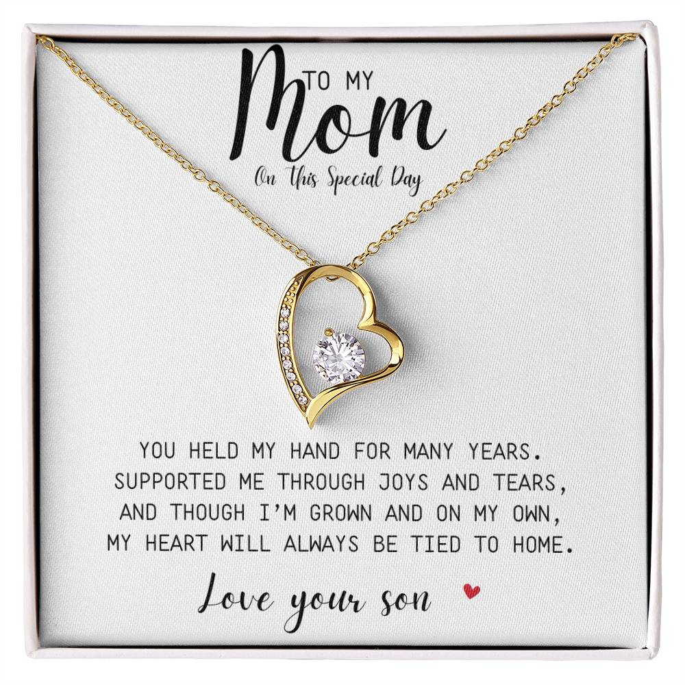 Forever Love Necklace | A Gift To My Mom On This Special Day | Love Your Son