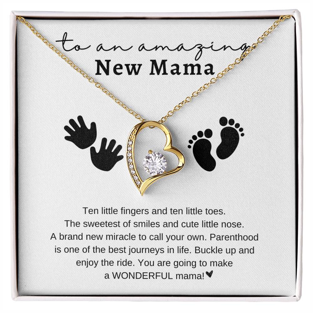 To an Amazing New Mama | Ten Fingers - Ten Toes | Forever Love Necklace | Mother's Day Gift