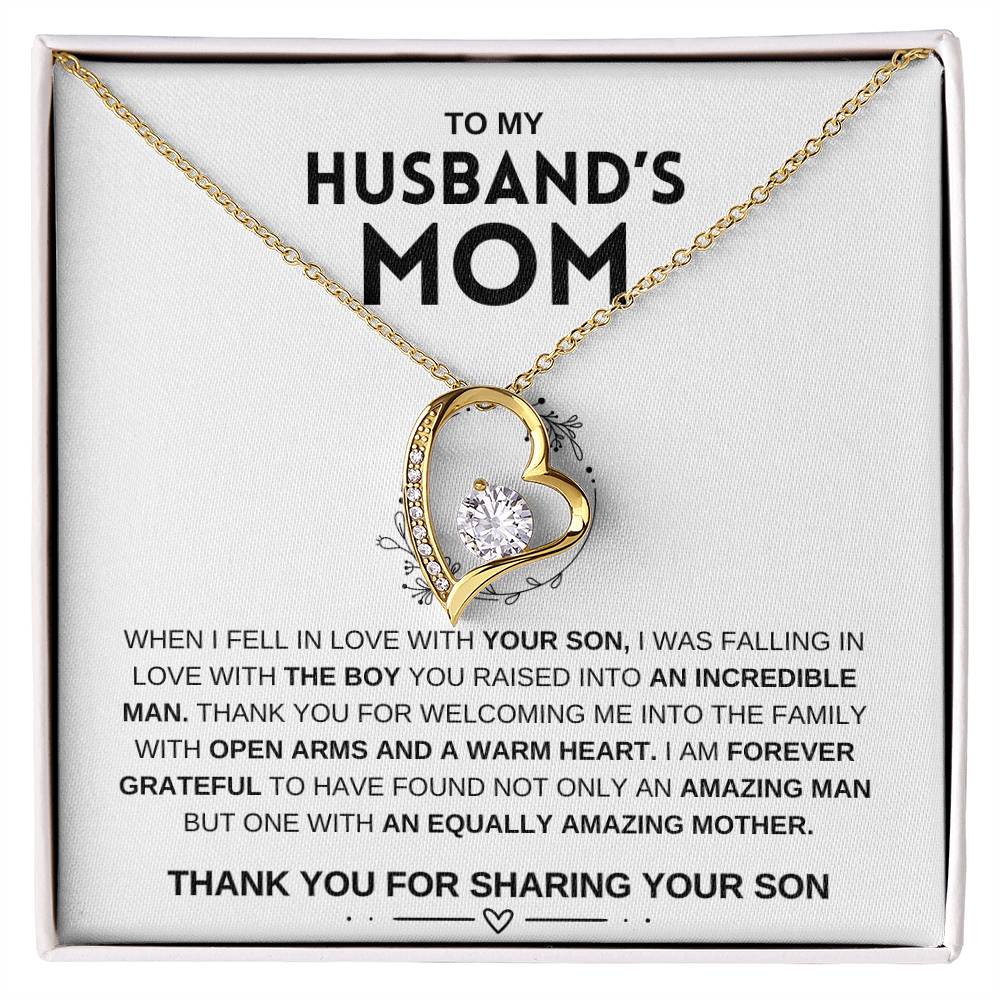 To My Husband's Mom | Forever Love Necklace | Anniversary | Wedding day | Mother's Day