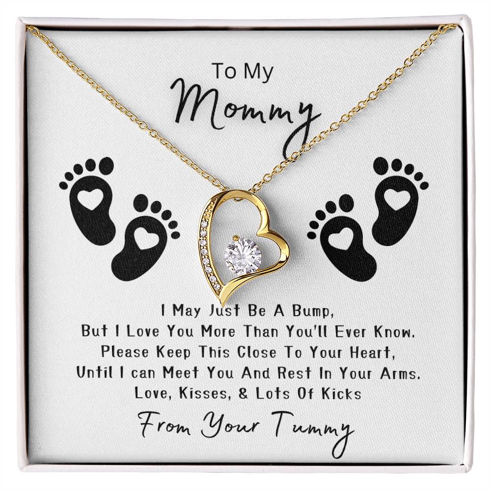 Mommy to Be | Baby feet | Forever Love Necklace | Mother's Day Gift