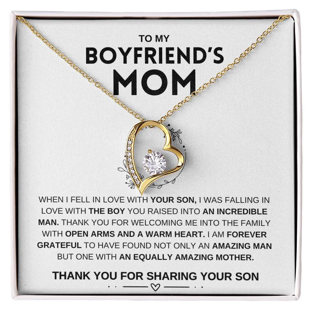 To My Boyfriend's Mom | Mother's Day Gift | Forever Love Necklace