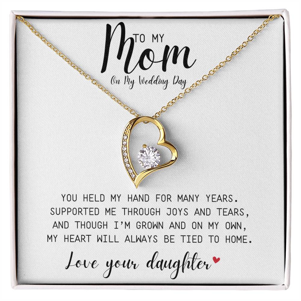 Forever Love Necklace | A Gift To My Mom On My Wedding Day | Love Your Daughter