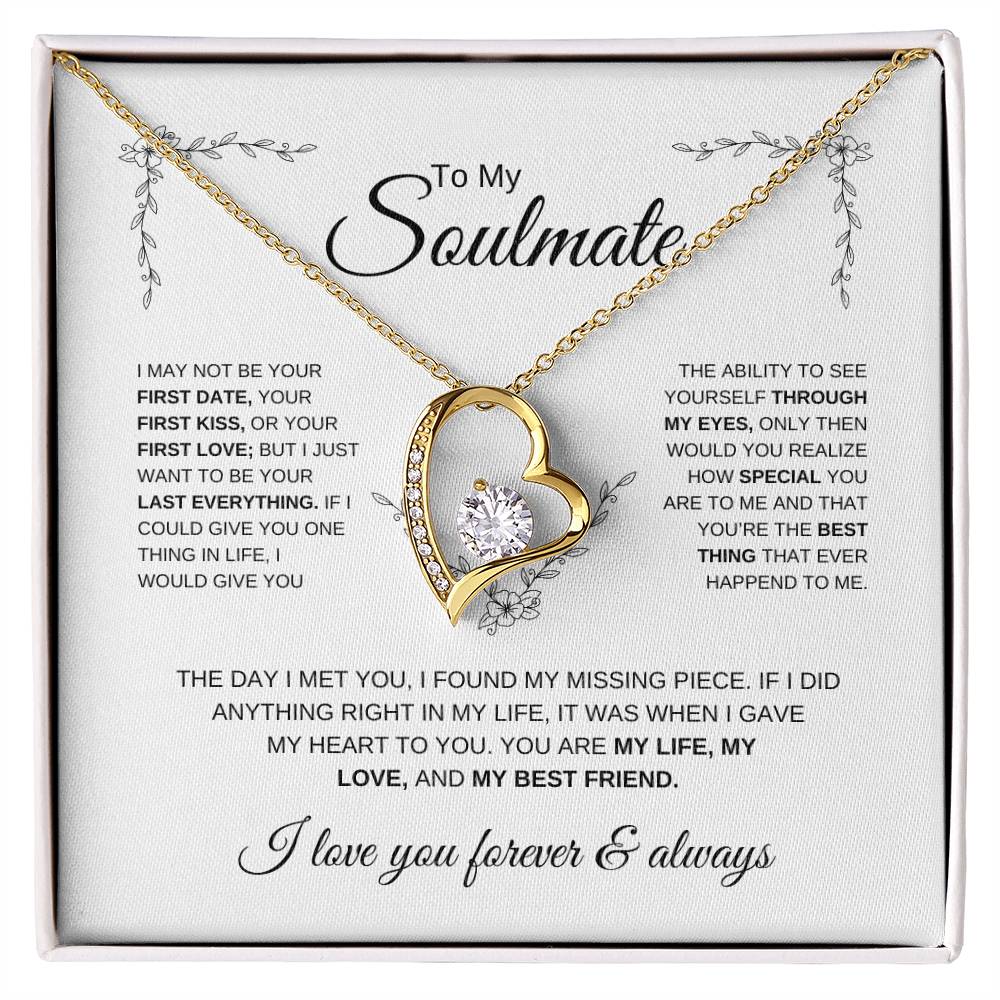 Soul Mate | First Date, First Kiss, First Love | Forever Love Necklace