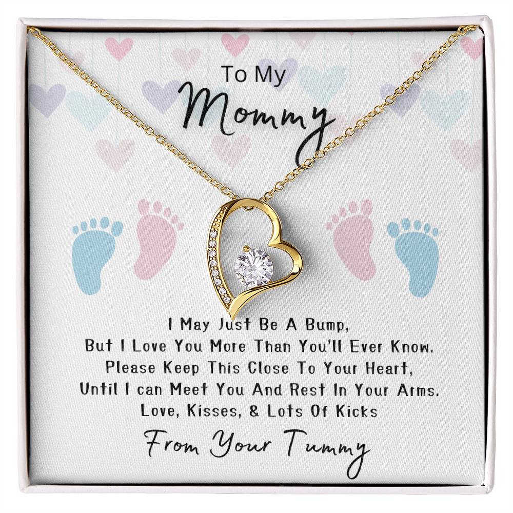 Mommy to Be | Baby feet | Forever Love Necklace | Mother's Day Gift