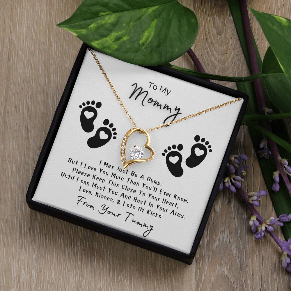 Mommy to Be | Baby feet | Forever Love Necklace | Mother's Day Gift