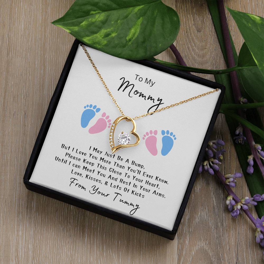 Mommy to Be | Baby feet | Forever Love Necklace | Mother's Day Gift