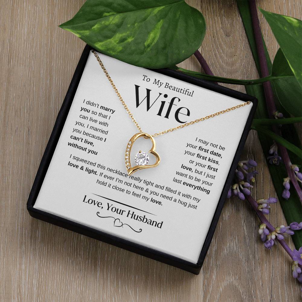 To my Beautiful Wife | From Husband | Forever Love Necklace