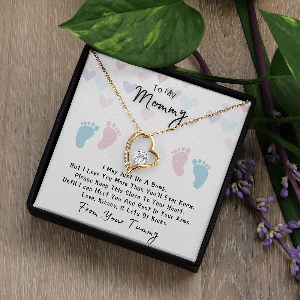 Mommy to Be | Baby feet | Forever Love Necklace | Mother's Day Gift