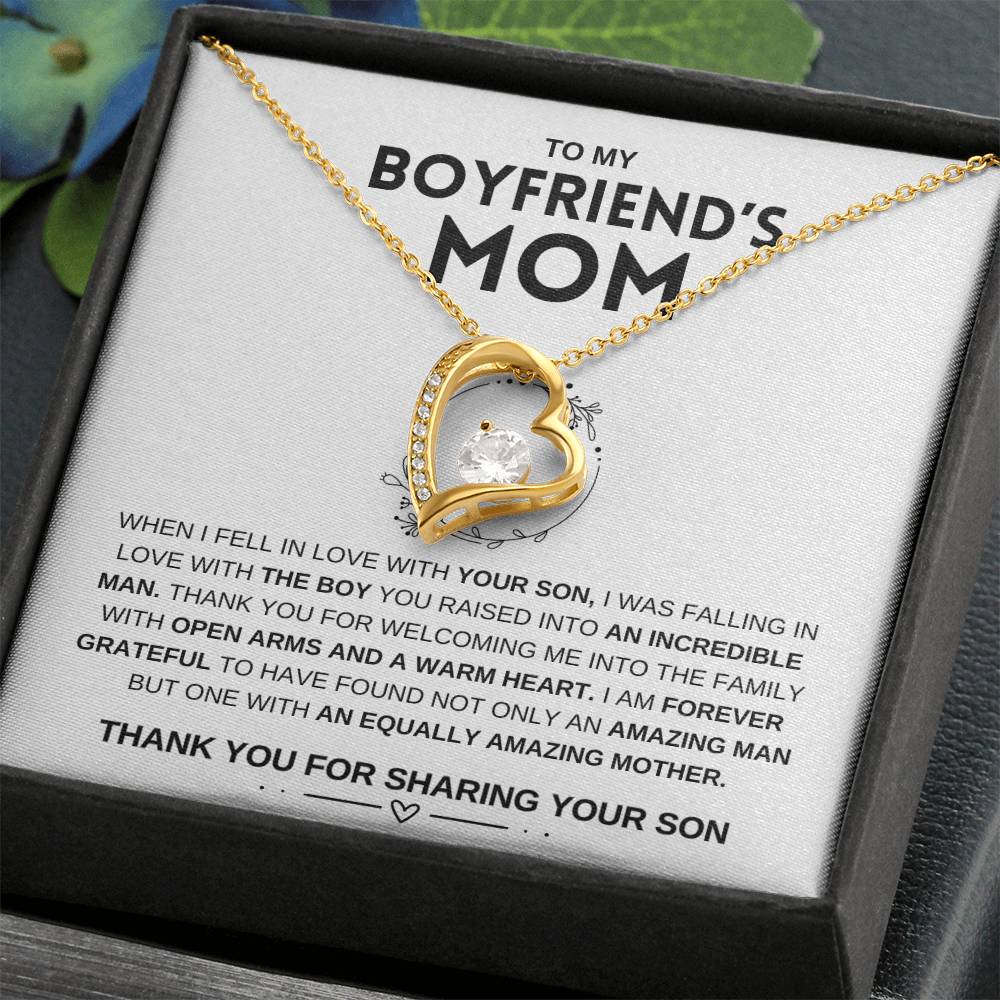 To My Boyfriend's Mom | Mother's Day Gift | Forever Love Necklace