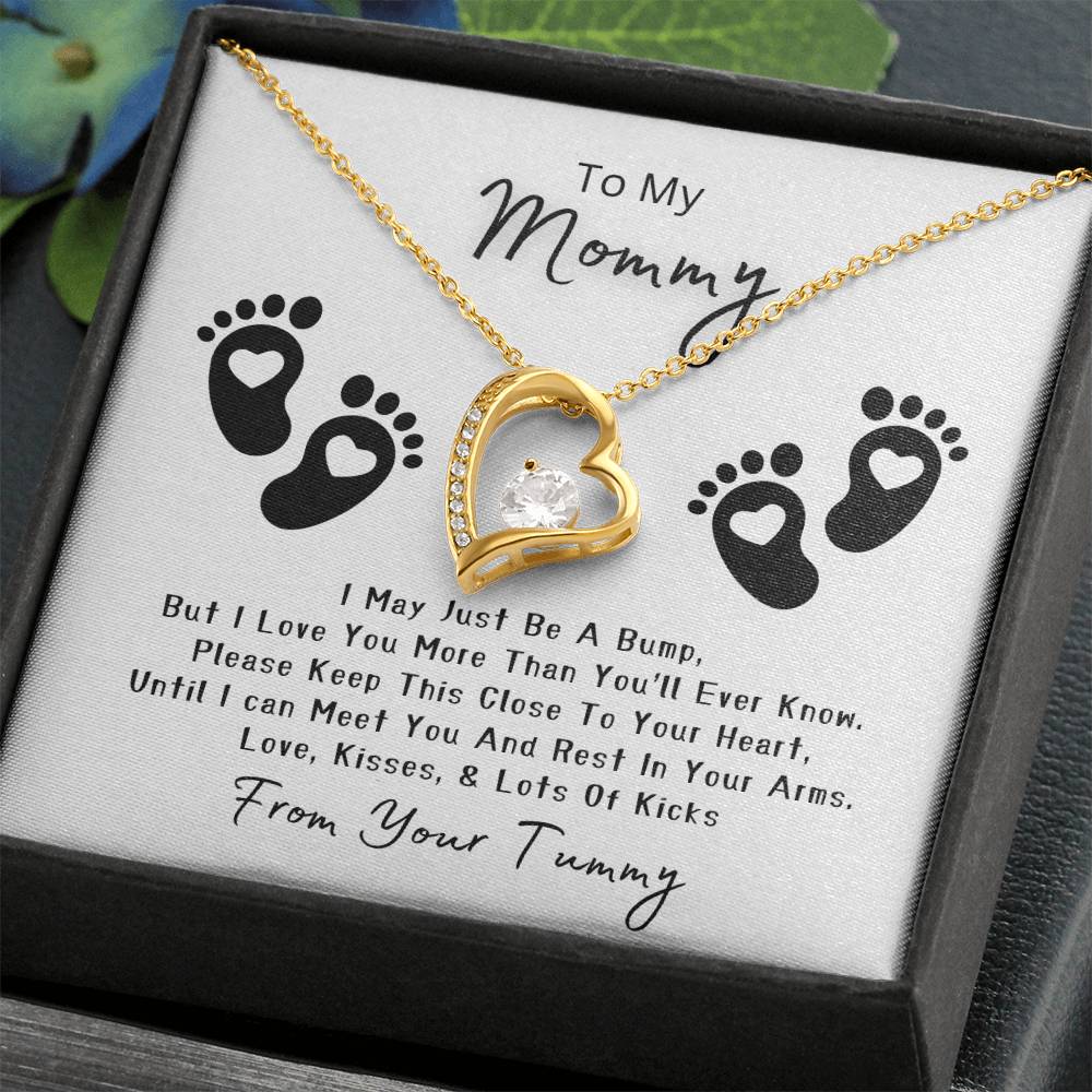 Mommy to Be | Baby feet | Forever Love Necklace | Mother's Day Gift